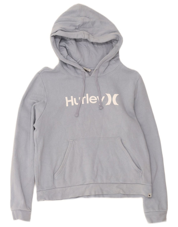 Hurley Mujer Graphic Sudadera con capucha Jumper UK 10 Small Azul Algodón