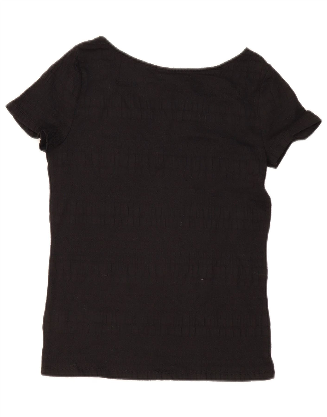 RALPH LAUREN Blusa para mujer Top UK 12 Medio Algodón Negro