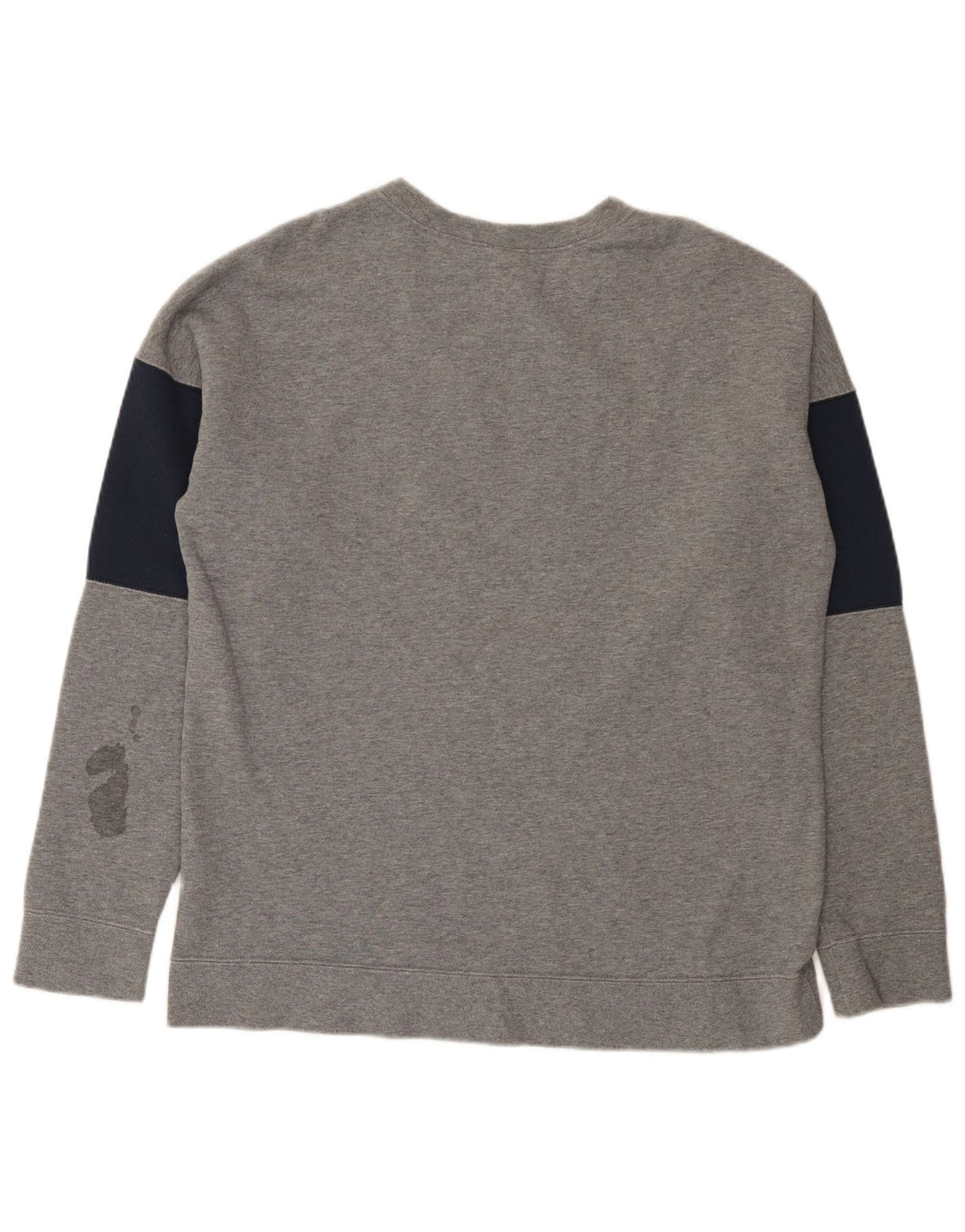 Nike Sudadera con gráfico y diseño tipo jersey de algodón en bloques de color gris grande para hombre
