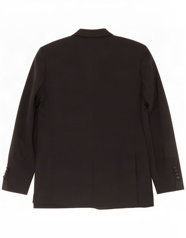 Pierre Cardin Chaqueta tipo blazer de corte clásico con 1 botón para hombre UK 40 Large Black