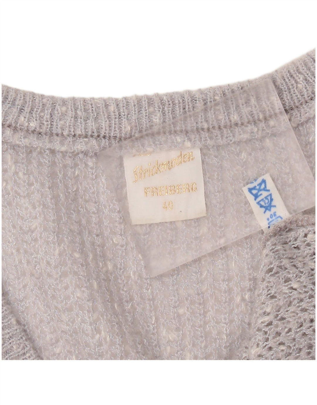 Strickmoden Camiseta sin mangas holgada para mujer EU 40 Medium Silver