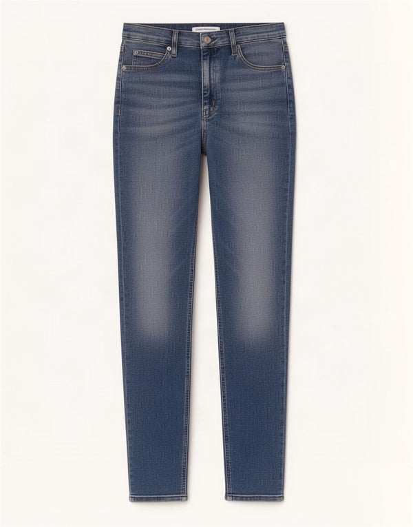 Vaqueros ajustados para mujer Calvin Klein W33 L27 Algodón azul