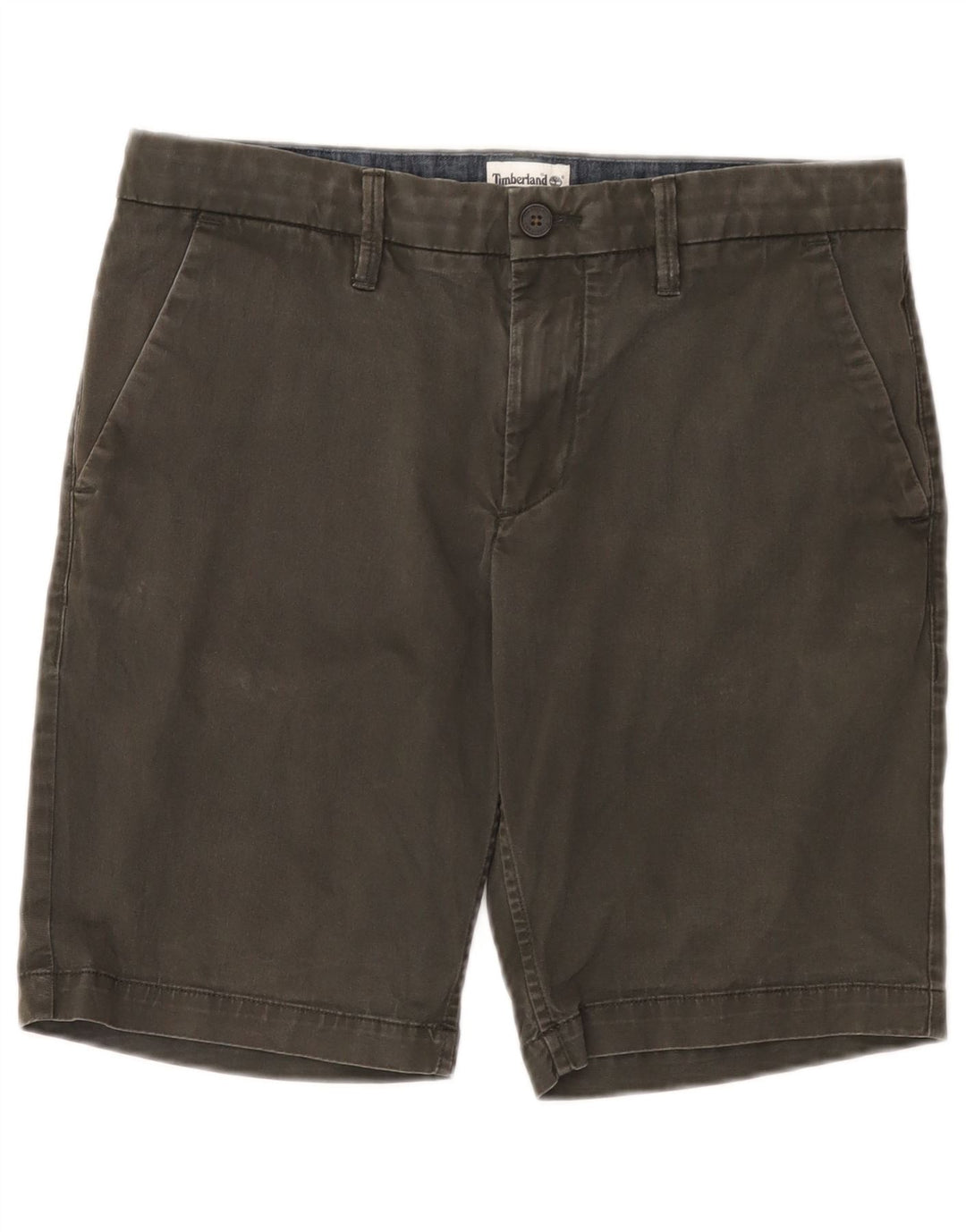 Timberland Pantalones cortos chinos para hombre W32 Algodón gris medio