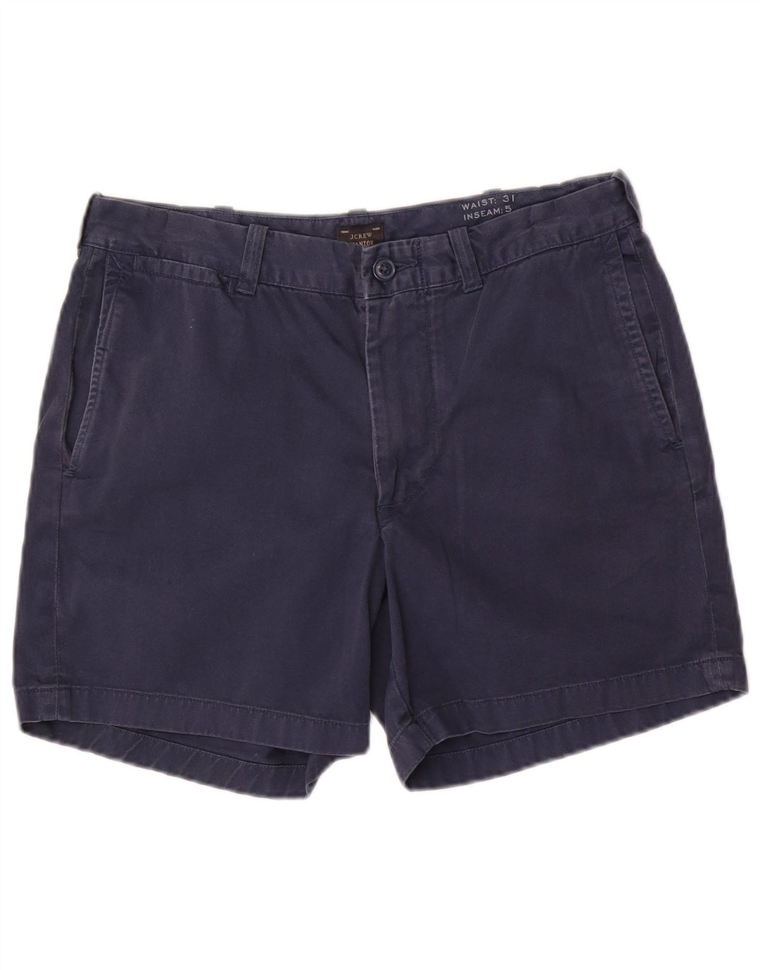 J. Crew Pantalones cortos chinos Stanton para mujer W31 Algodón azul marino mediano