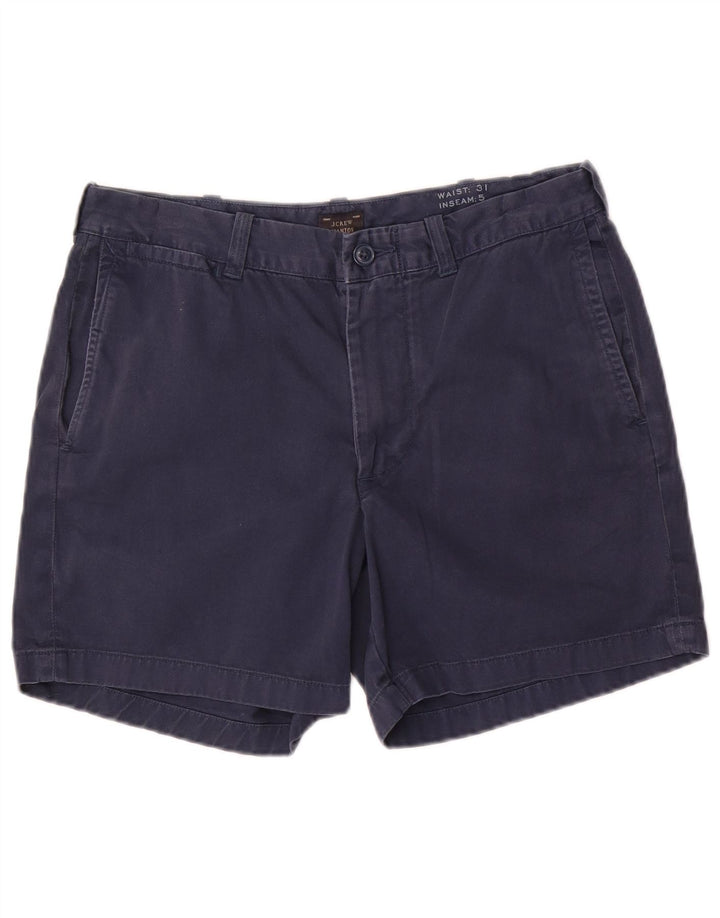 J. Crew Pantalones cortos chinos Stanton para mujer W31 Algodón azul marino mediano