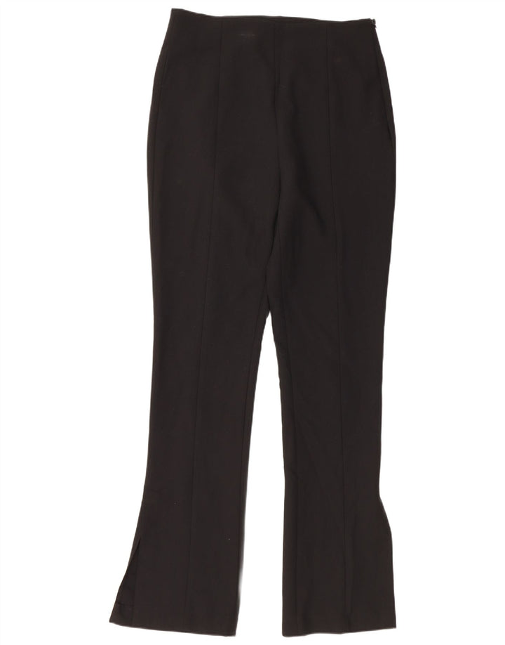 ZARA Mujer Pantalón Casual Bootcut Grande Poliéster Negro