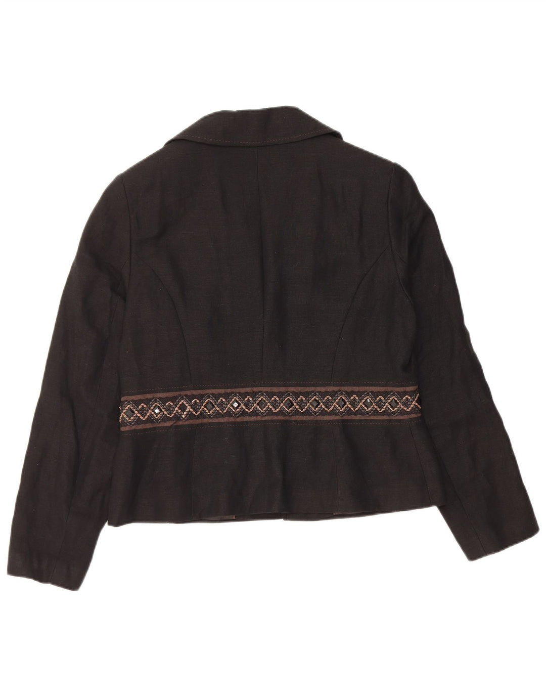 Marks & Spencer Chaqueta Blazer Autograph para Mujer UK 46 Grande Lino Negro