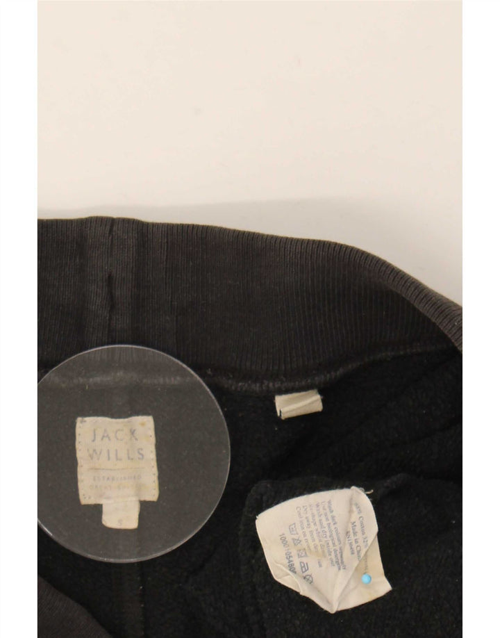 Jack Wills Pantalones cortos deportivos para hombre pequeños de algodón negro