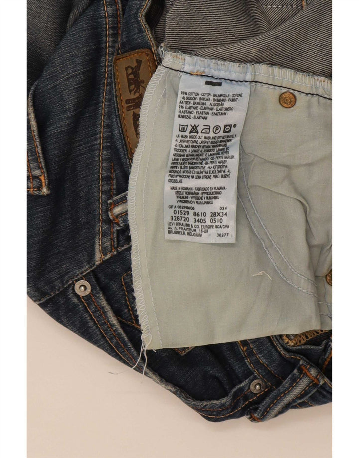 Vaqueros Levi's Mujer Rectos W28 L34 Algodón Azul