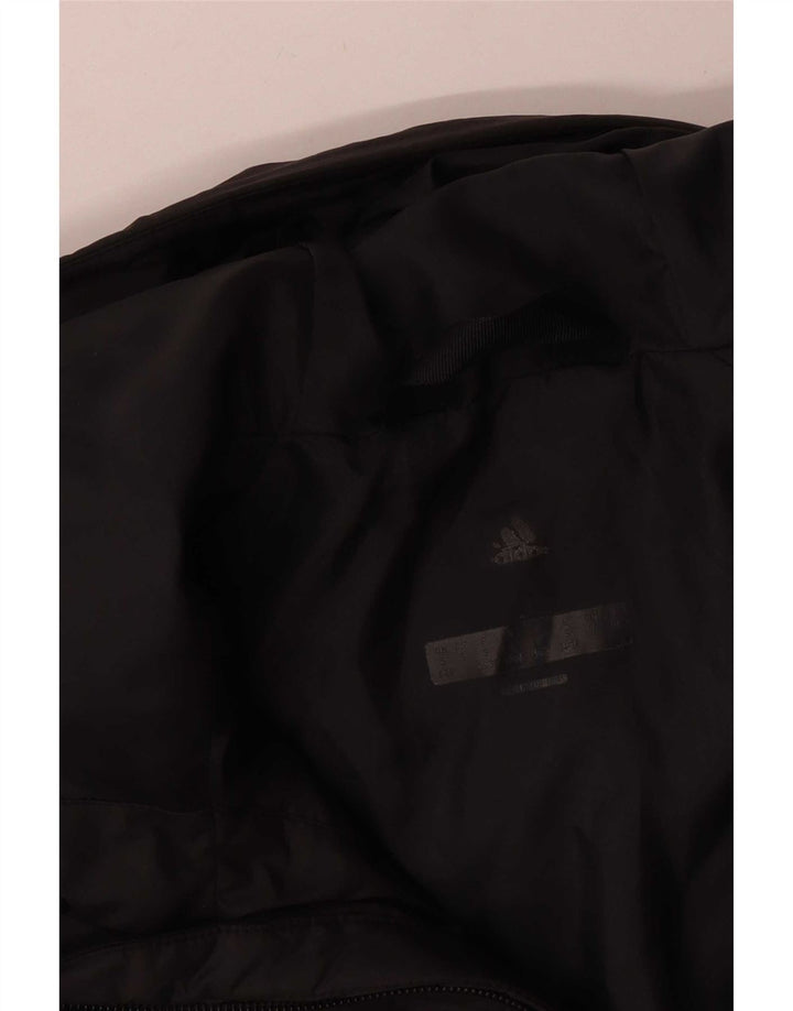 Adidas Chaqueta acolchada con capucha para mujer UK 8/10 Small Black Poliéster