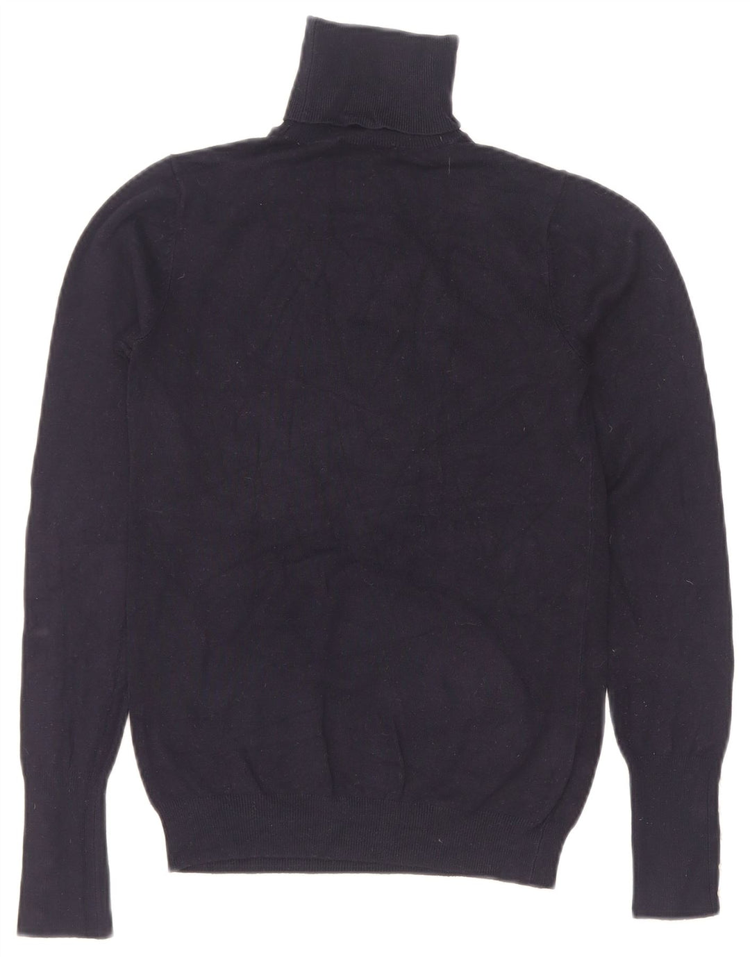 Zara Mujer Roll Neck Jumper Sweater UK 8 Small Azul Marino
