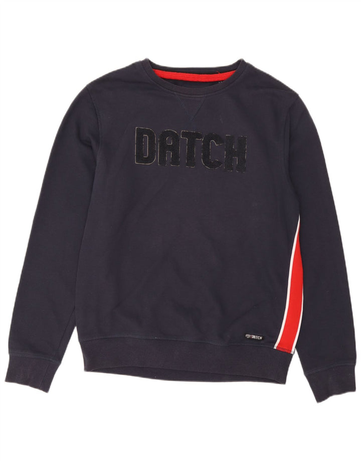 Datch Hombre Sudadera Gráfica Jersey Grande Azul Marino Algodón