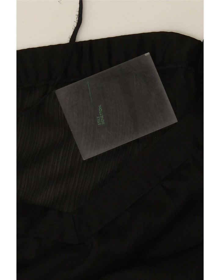 Benetton Top Camisola Mujer ES 40 Mediano Negro