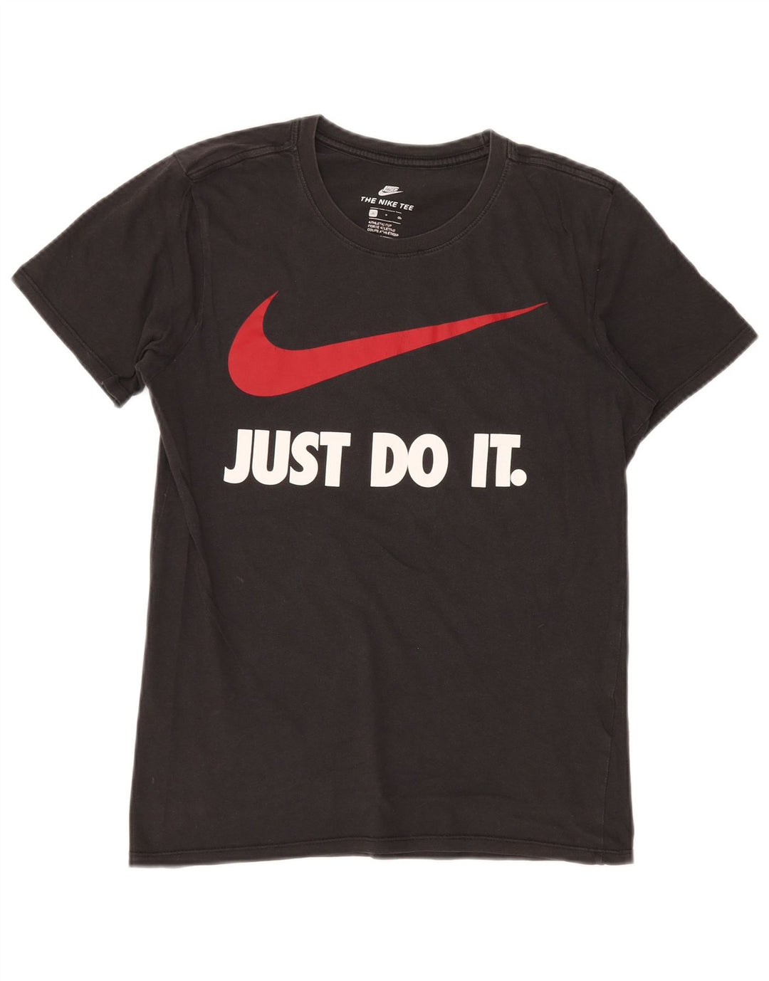 NIKE Camiseta gráfica de corte atlético para hombre, talla pequeña, color negro