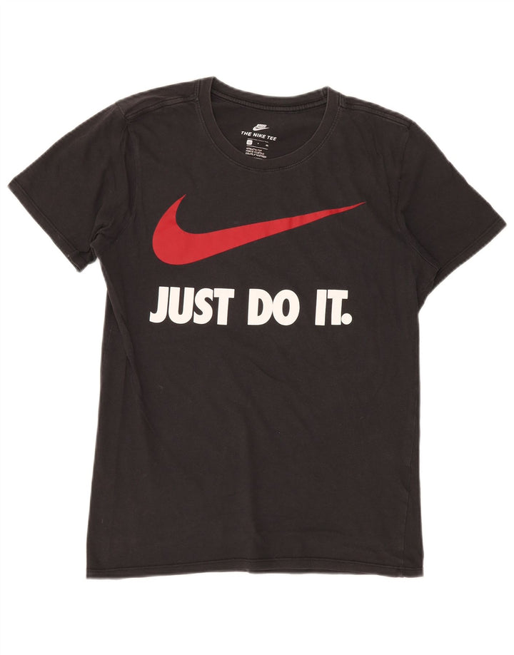 NIKE Camiseta gráfica de corte atlético para hombre, talla pequeña, color negro