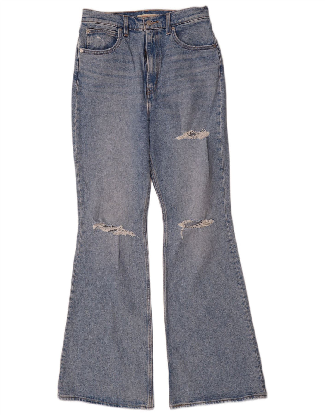 Levi's Vaqueros Acampanados De Tiro Alto Desgastados Para Mujer W29 L32 Algodón Azul
