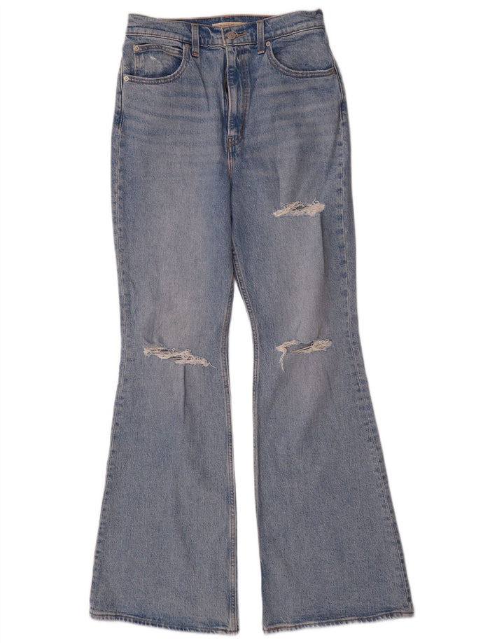 Levi's Vaqueros Acampanados De Tiro Alto Desgastados Para Mujer W29 L32 Algodón Azul