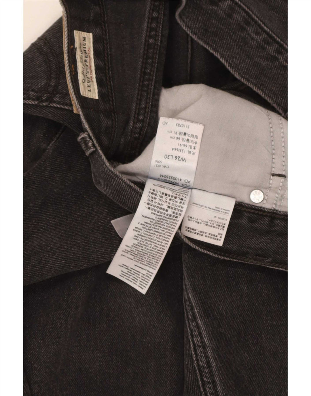 Vaqueros Levi's Dad Tapered para mujer W26 L30 Algodón gris