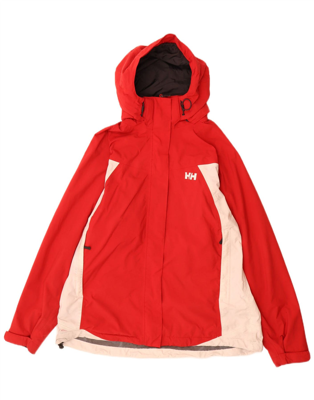HELLY HANSEN Chaqueta impermeable con capucha para mujer ES 40 XL Poliéster color rojo