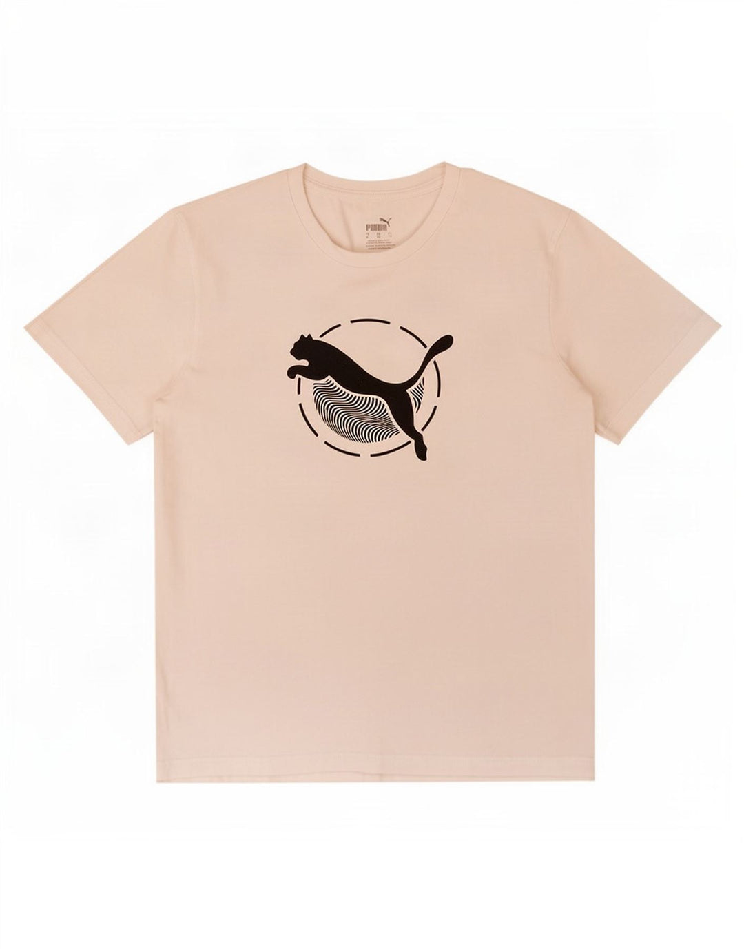 Puma Camiseta gráfica para hombre Top Medium White Cotton