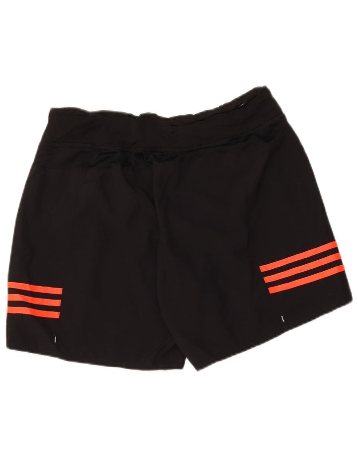 Adidas Mujer Climalite Sport Shorts UK 8/10 Pequeño Negro Poliéster