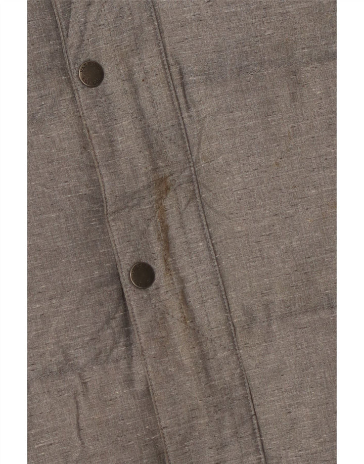 VANS Chaqueta acolchada con capucha para hombre UK 38 Medium Grey Nylon