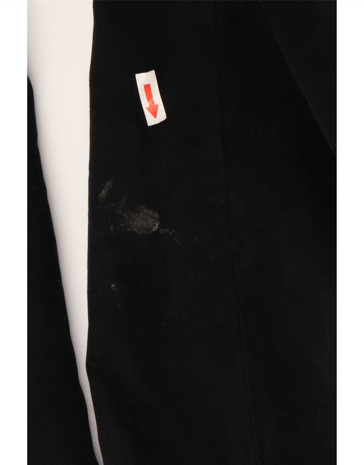 Massimo Dutti Abrigo Hombre EU 48 Mediano Negro Algodón