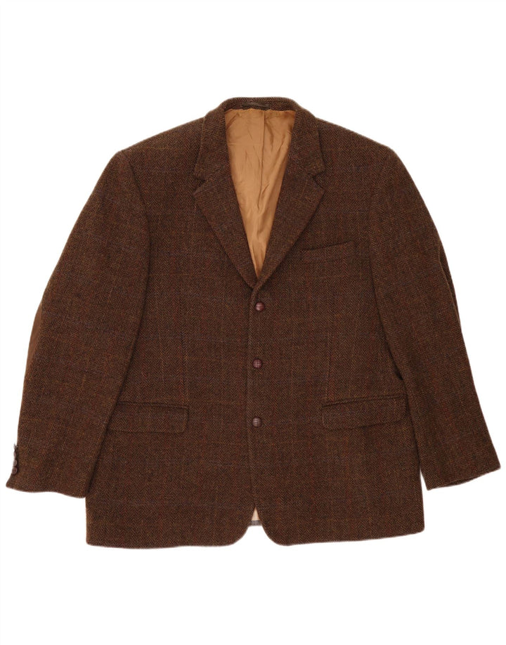 C&A Chaqueta tipo blazer Westbury de 3 botones para hombre EU 56 3XL Caqui Lana de pata de gallo