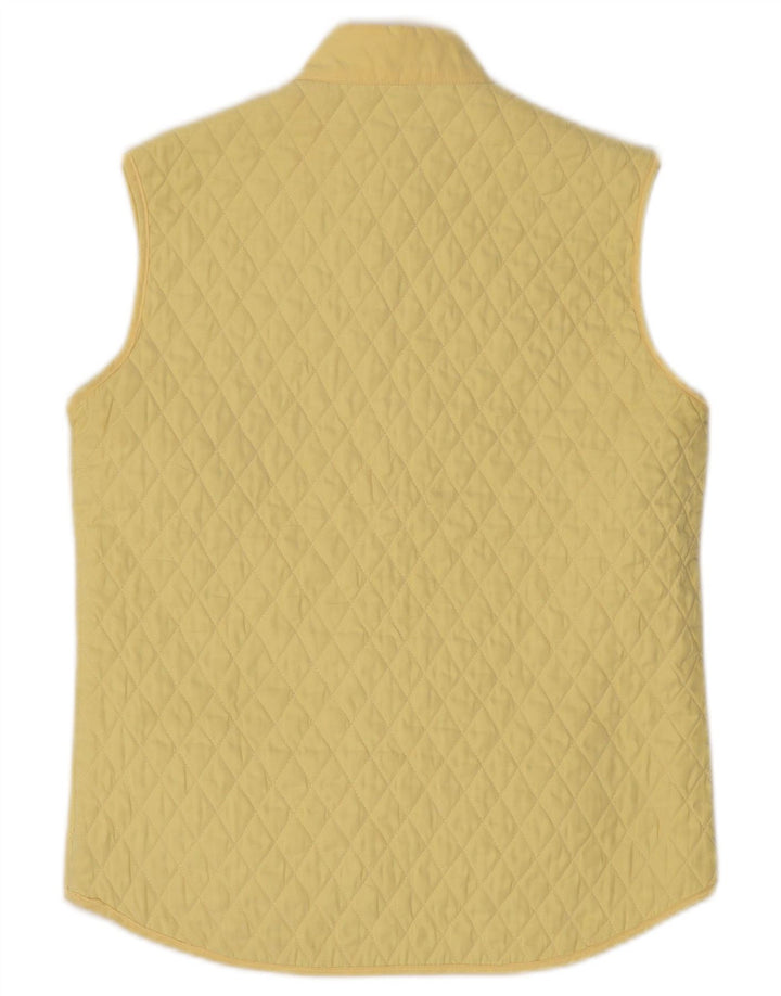 Conte of Florence Chaleco acolchado para mujer IT 40 Pequeño poliéster amarillo
