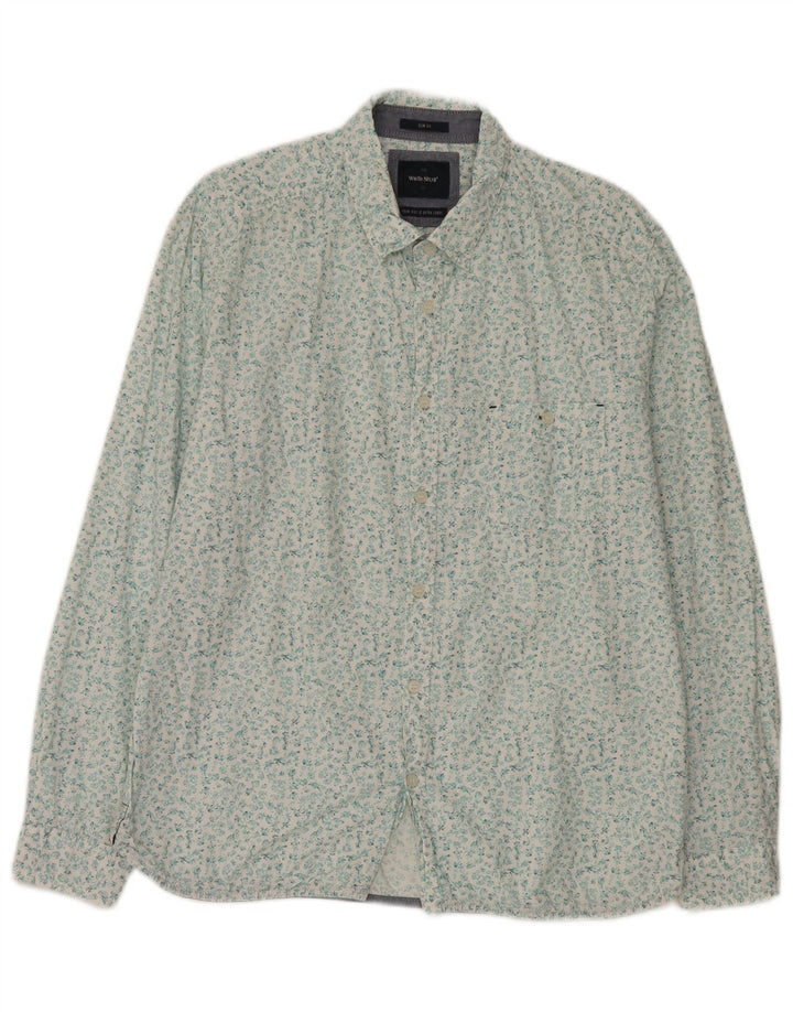 Camisa ajustada de algodón floral XL para hombre de White Stuff