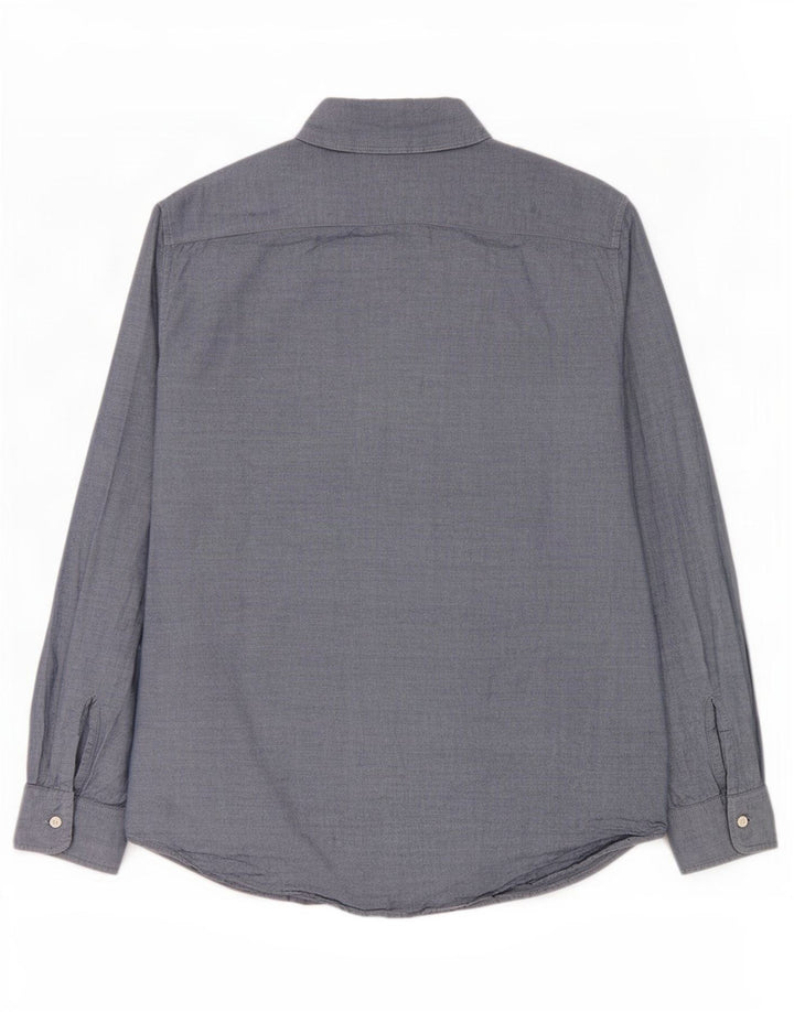 Levi's Camisa de corte estándar para hombre, tamaño grande, algodón azul marino