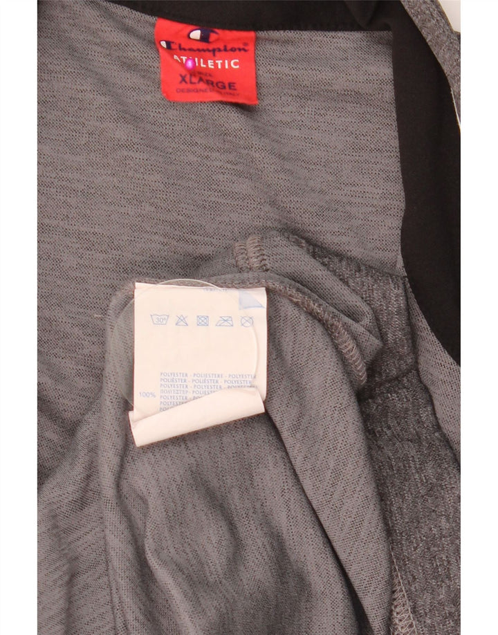 CHAMPION Chaqueta de chándal para hombre XL Gris Colorblock Poliéster