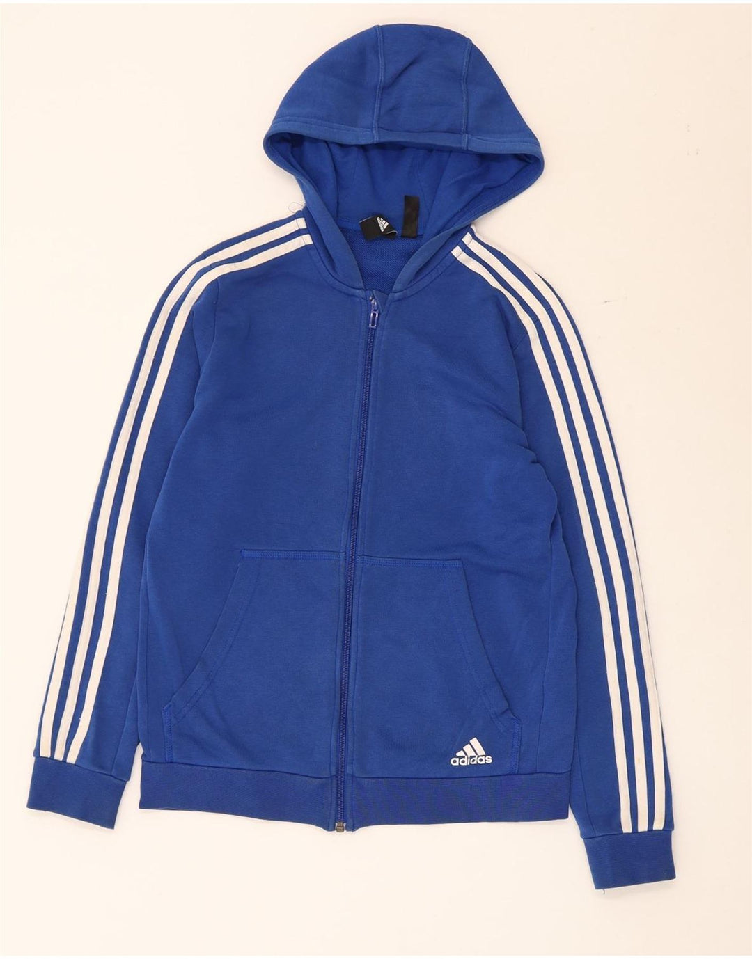 Adidas Sudadera con capucha y cremallera para niños 13-14 años Azul