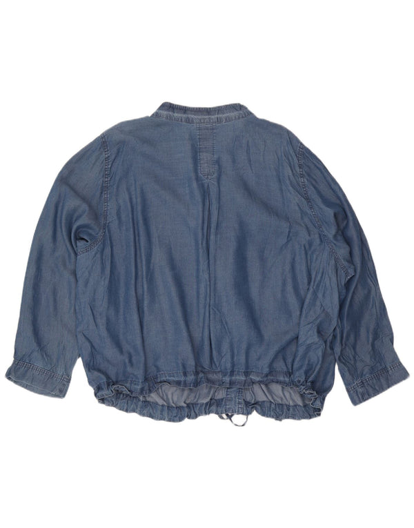 Marks & Spencer Camisa Vaquera Autograph para Mujer UK 36 5XL Lyocell Azul