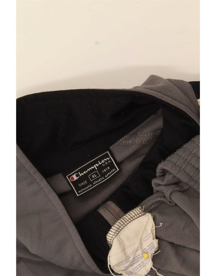 Champion Chaqueta de chándal para hombre XL Gris Colorblock Poliéster