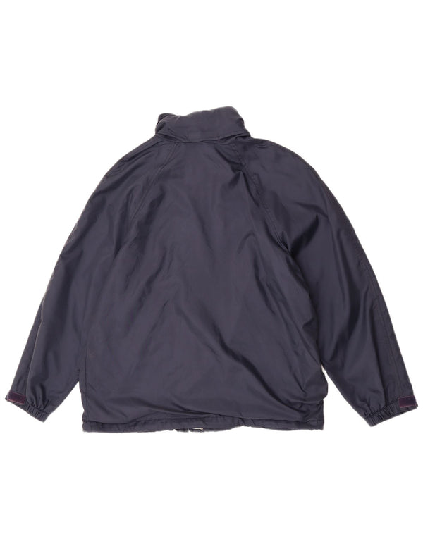 K-Way Chaqueta cortavientos con capucha para mujer UK 44 Medium Azul marino