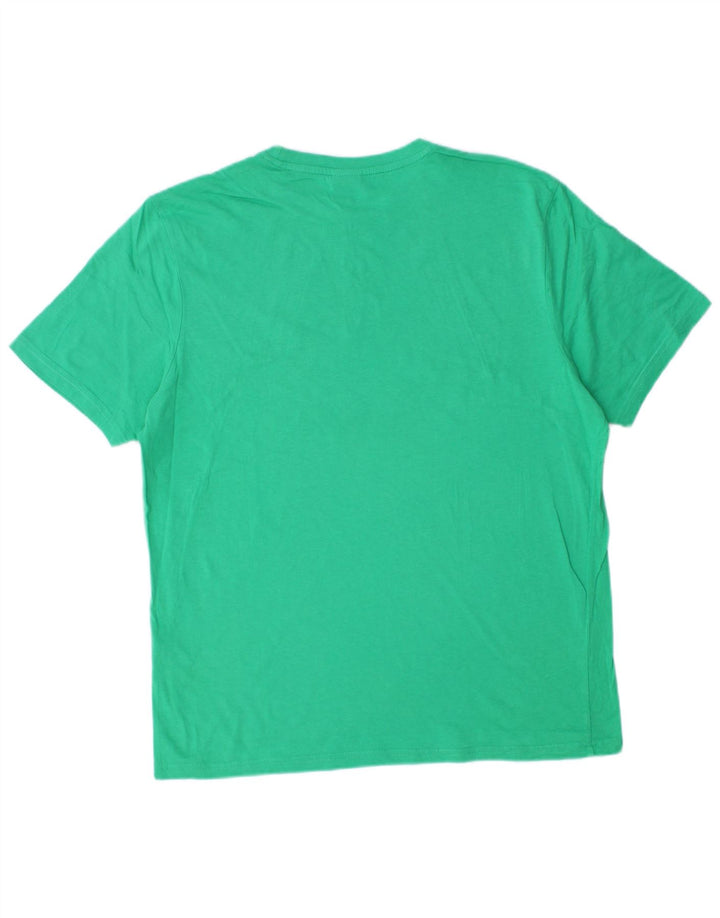 North Sails Hombre Camiseta Gráfica Top Algodón Verde Medio
