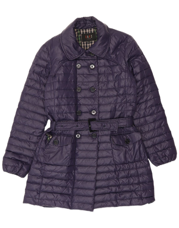 DAKS Abrigo acolchado para mujer UK 12 Poliéster morado medio