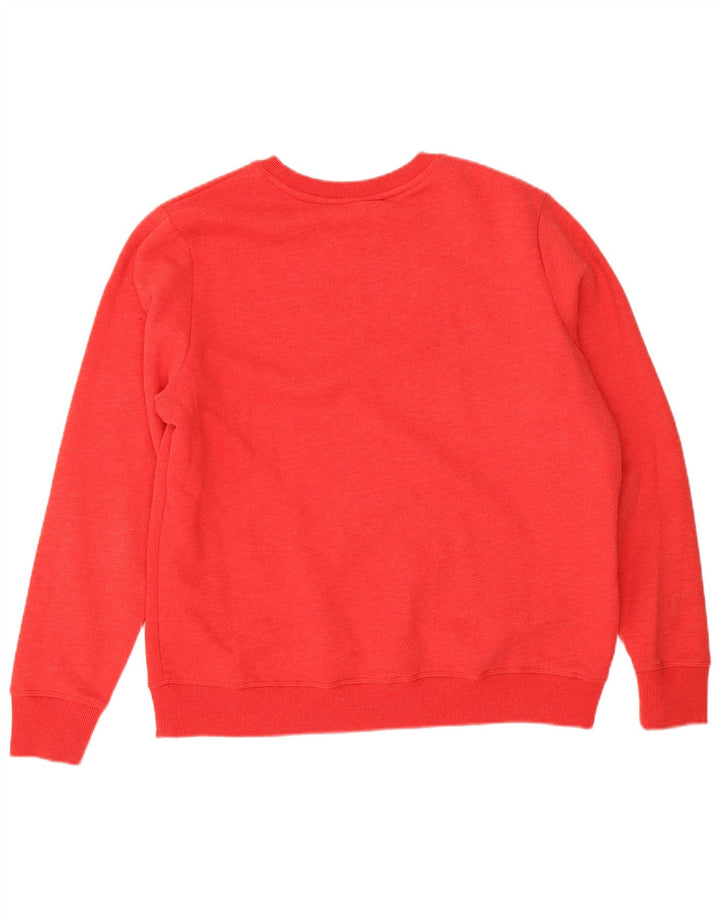 Superdry Sudadera extragrande para mujer, jersey, Reino Unido 44, algodón rojo grande