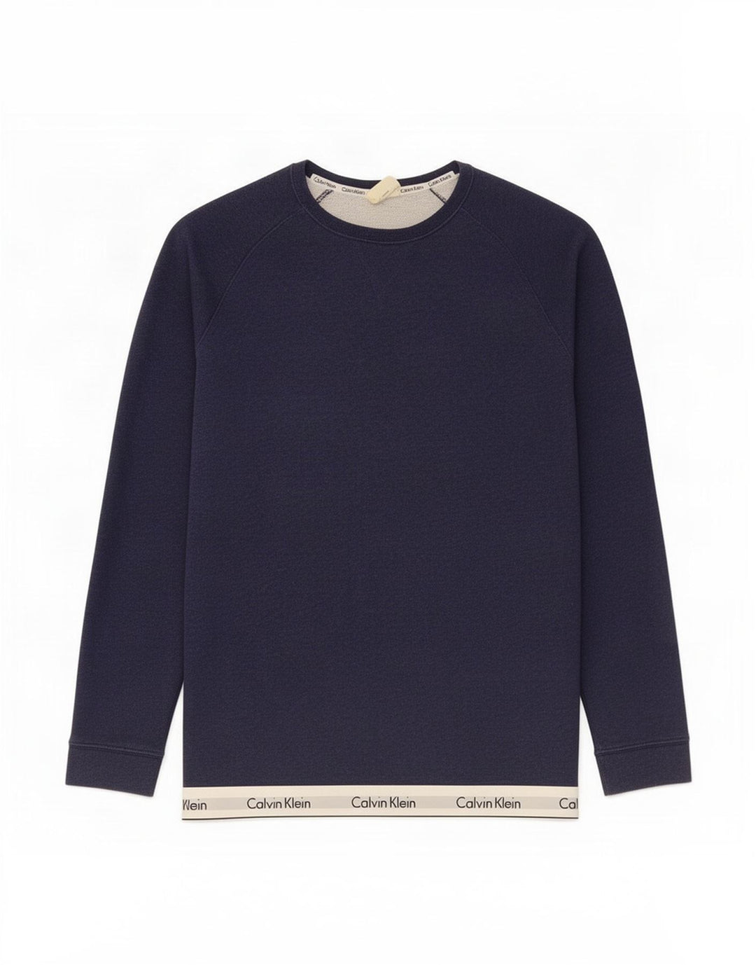 Calvin Klein Sudadera con gráfico tipo jersey para hombre en color azul marino mediano