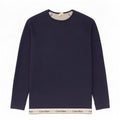 Calvin Klein Sudadera con gráfico tipo jersey para hombre en color azul marino mediano