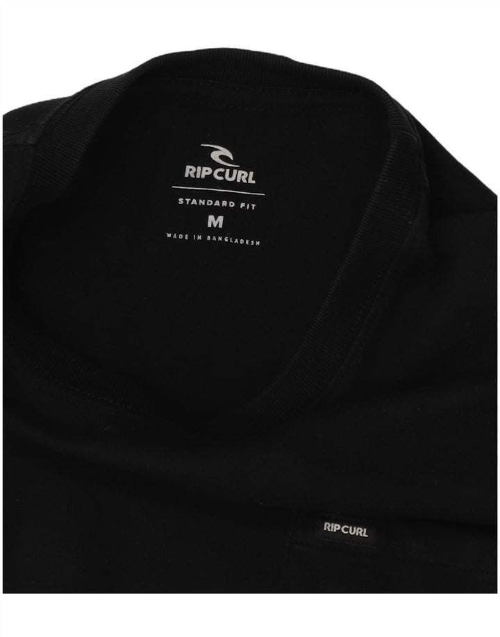 Rip Curl - Camiseta de corte estándar para hombre, talla mediana, color negro