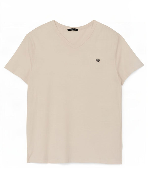 Camiseta Guess Hombre Top Medium Blanco Algodón