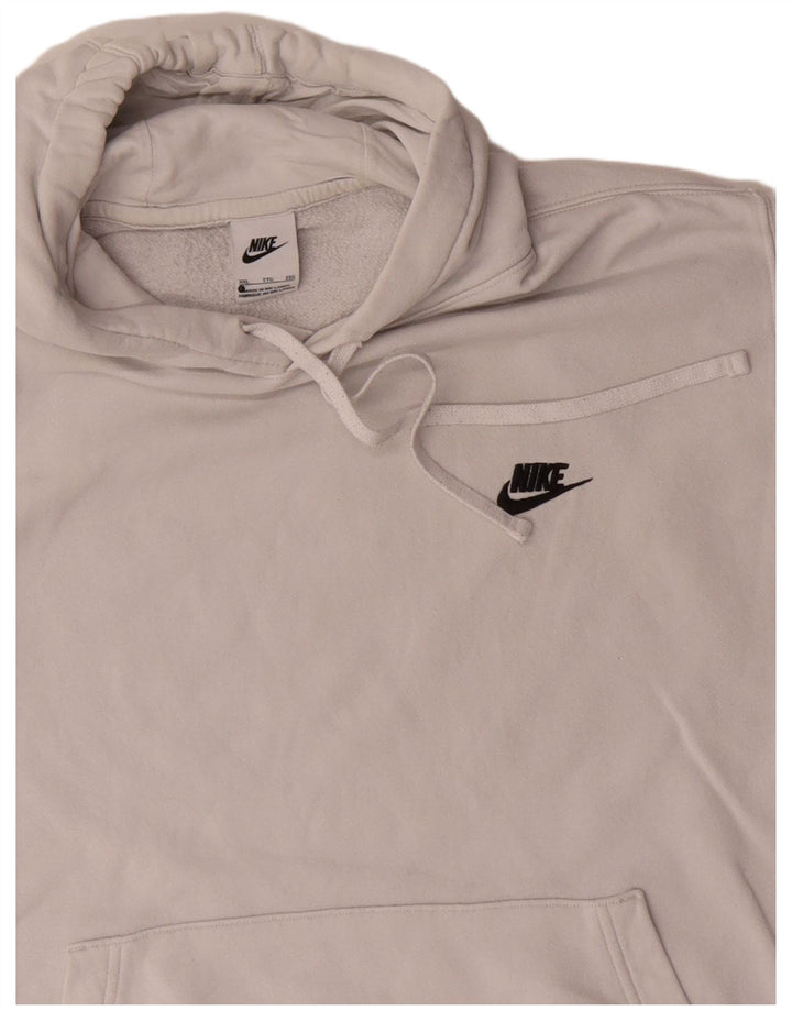 Nike - Sudadera con capucha para hombre, talla 2XL, algodón blanco
