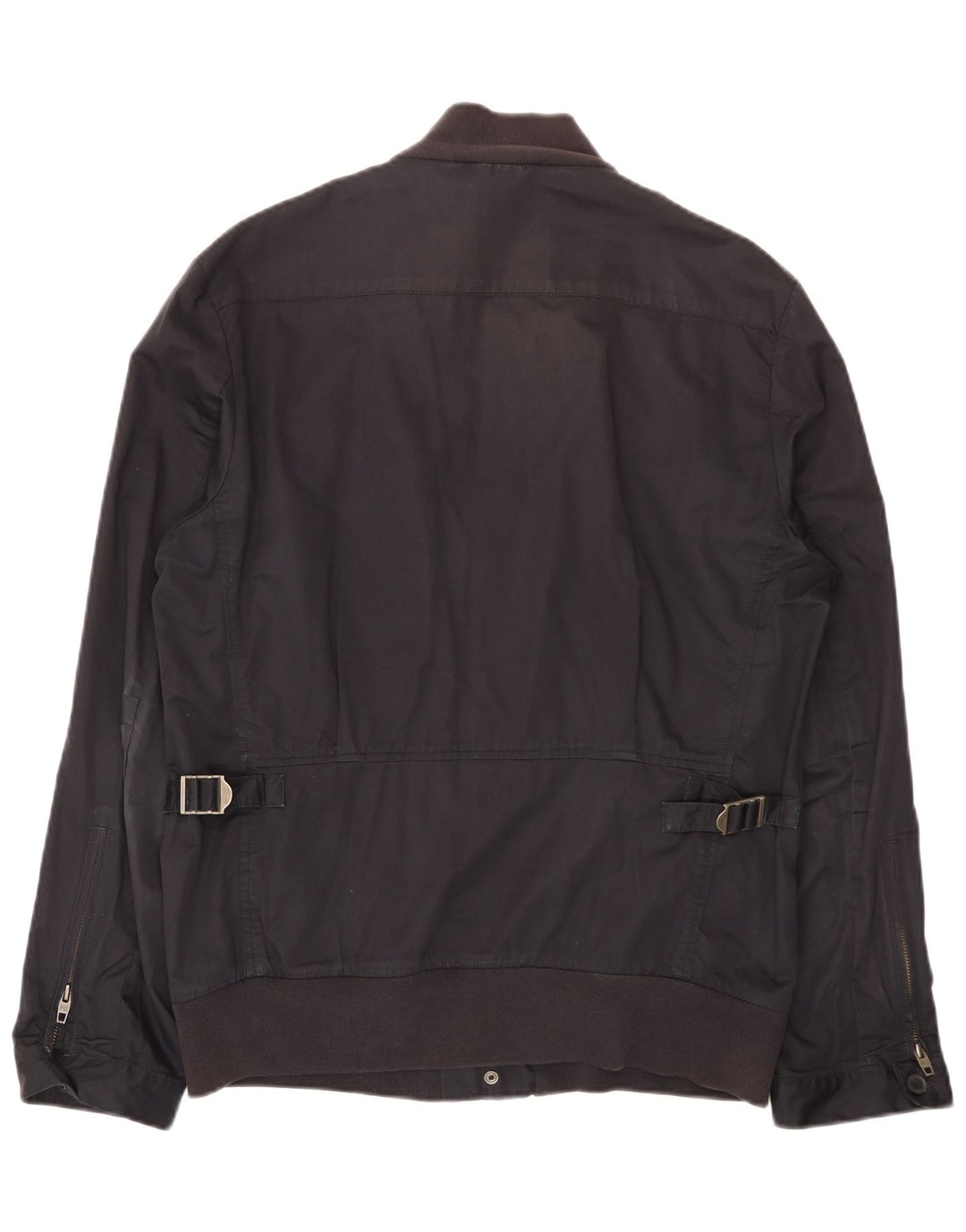 French Connection Chaqueta Bomber para Hombre UK 40 Grande Algodón Azul Marino
