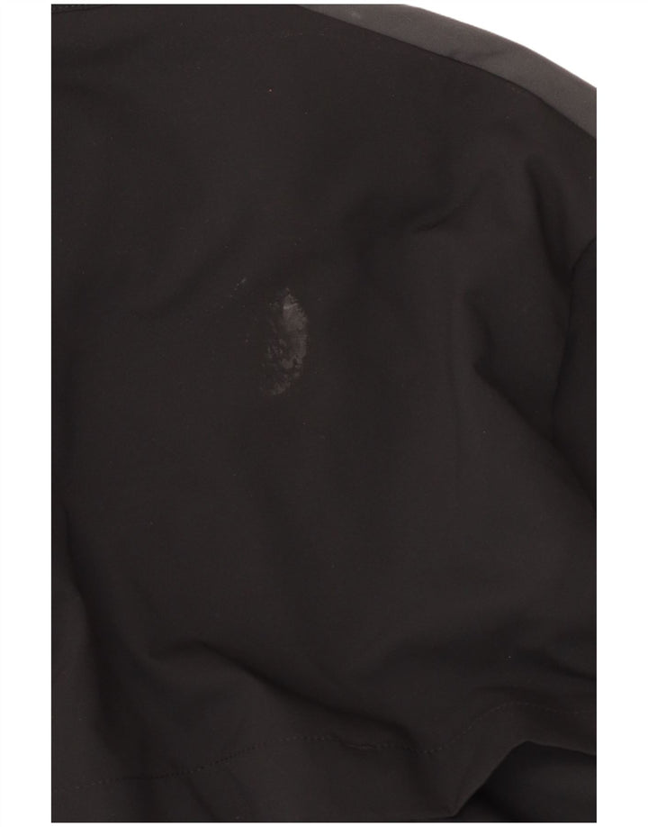 Nike Hombre Dri Fit Chándal Top Chaqueta Mediano Negro Colorblock Poliéster