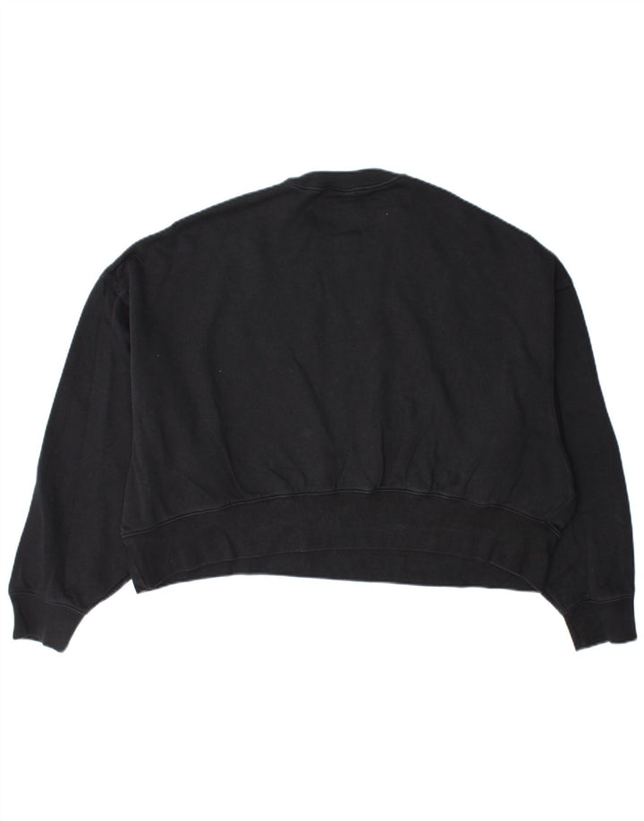 Nike - Sudadera extragrande para mujer, talla 10, talla pequeña, algodón negro