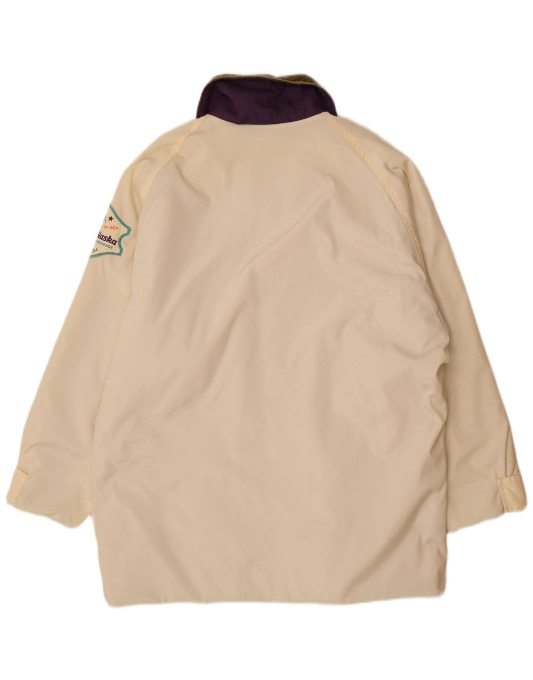 Chaqueta cortavientos con gráfico para hombre Carrera UK 38 Medium Off White Colourblock