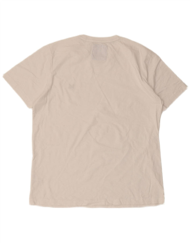 Crew Clothing - Camiseta para hombre, talla grande, algodón blanco
