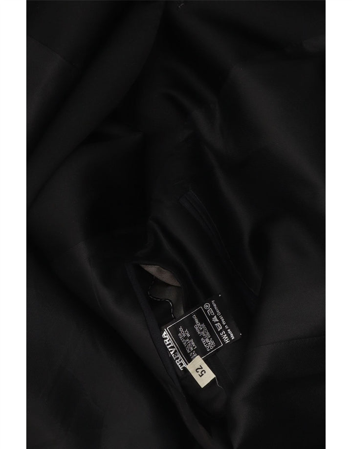 TREVIRA Chaqueta tipo blazer de 1 botón para hombre IT 52 XL Poliéster a rayas azul marino